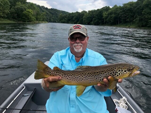 Big Phil with a brown trout